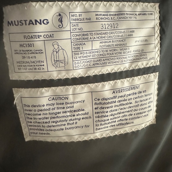 Mustang Marine Wear - Picture 3 of 3